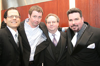 Fred Deane, Alex Tear, Mark LaSpina,
and Bob Burke at the Cocktail Party.