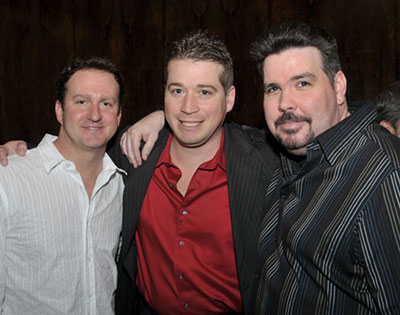 WKTU’s Bartel and Rob Miller with Bob Burke.