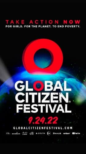 Global Citizen Festival 2022 poster