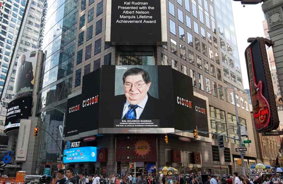 FMQB Publisher Kal Rudman Honored as Marquis Who’s Who Humanitarian of ...