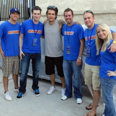 The WABB Staff with John Mayer at The Wharf Amphitheater