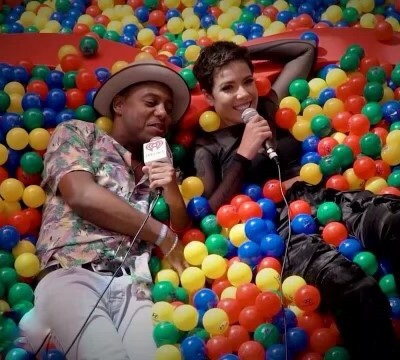 Ballin’ with Halsey at iHeartRadio Music Festival in 2017.