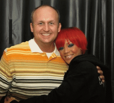 (2010) Rihanna right before another sold out show at the United Center in Chicago