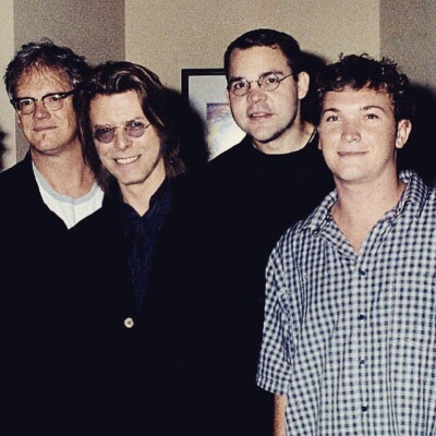 With David Bowie in 1999 in NYC with Skip Bishop and Vance Cobb